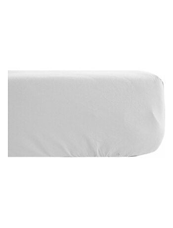 Drap housse uni percale de coton MANOIR Bonnet de 35 cm