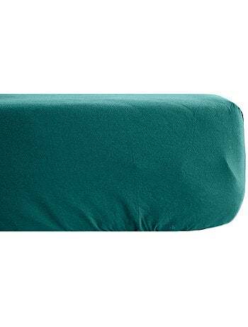 Drap housse uni percale de coton MANOIR Bonnet de 35 cm