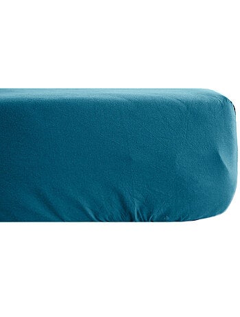 Drap housse uni percale de coton MANOIR Bonnet de 35 cm