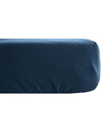 Drap housse uni percale de coton MANOIR Bonnet de 35 cm