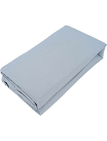 Drap housse uni percale de coton MANOIR Bonnet de 35 cm