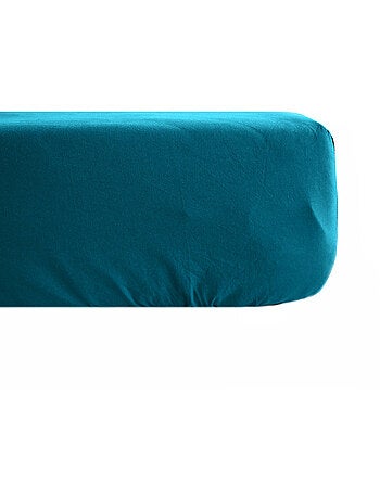 Drap housse uni percale de coton MANOIR Bonnet de 35 cm