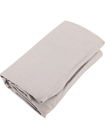 Drap housse uni percale de coton MANOIR Bonnet de 35 cm