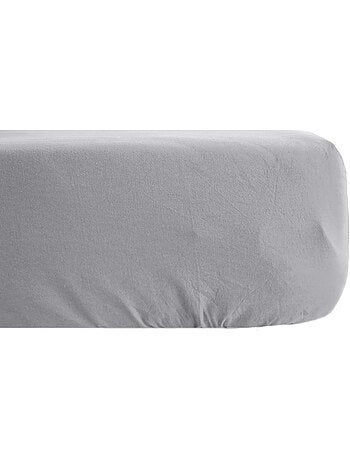 Drap housse uni percale de coton MANOIR Bonnet de 35 cm