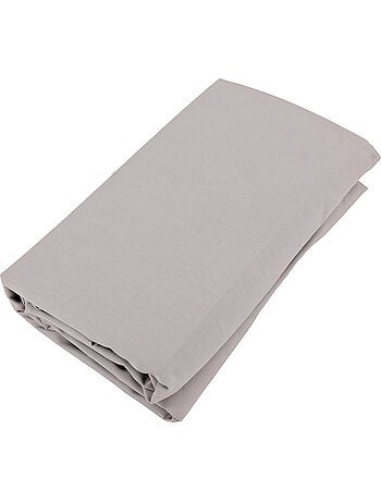 Drap housse uni percale de coton MANOIR Bonnet de 35 cm