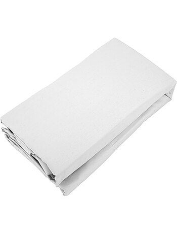 Drap housse uni percale de coton MANOIR Bonnet de 35 cm