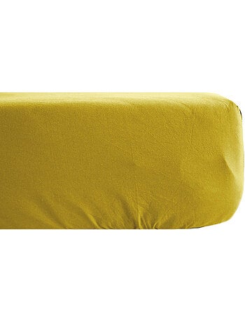 Drap housse uni percale de coton MANOIR Bonnet de 35 cm