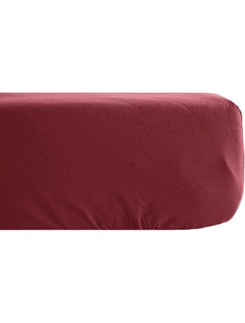 Drap housse uni percale de coton MANOIR Bonnet de 35 cm
