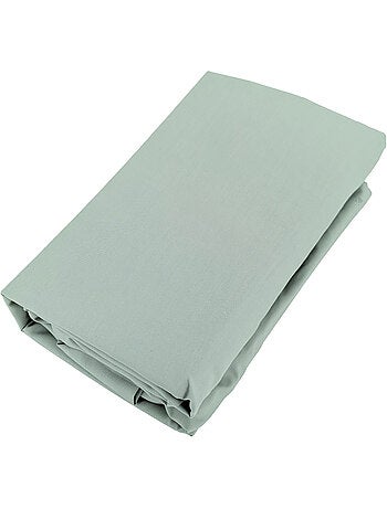 Drap housse uni percale de coton MANOIR Bonnet de 35 cm