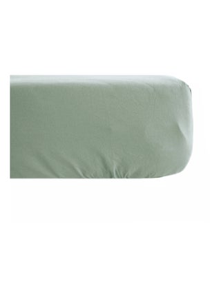 Drap housse uni percale de coton MANOIR Bonnet de 35 cm