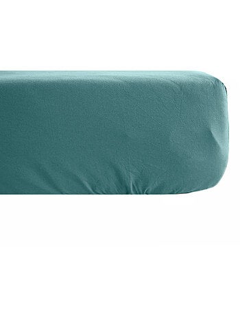 Drap housse uni percale de coton MANOIR Bonnet de 35 cm