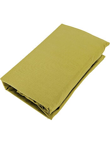 Drap housse uni percale de coton MANOIR Bonnet de 35 cm