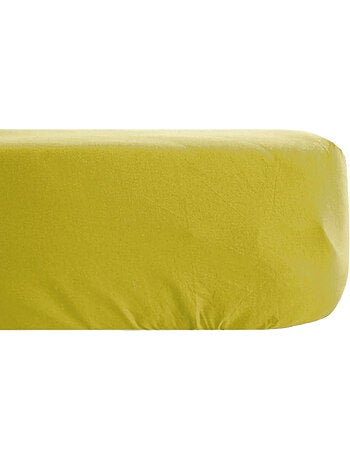 Drap housse uni percale de coton MANOIR Bonnet de 35 cm
