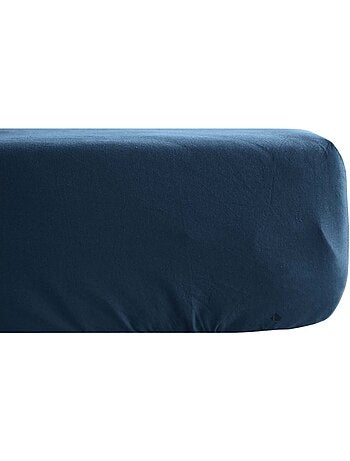 Drap housse uni percale de coton MANOIR Bonnet de 40 cm