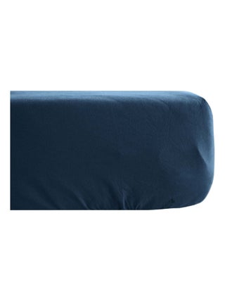 Drap housse uni percale de coton MANOIR Bonnet de 40 cm