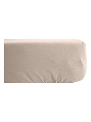 Drap housse uni percale de coton MANOIR Bonnet de 40 cm