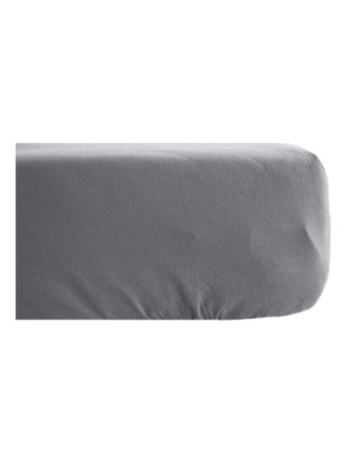 Drap housse uni percale de coton MANOIR Bonnet de 40 cm