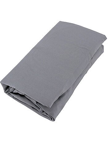 Drap housse uni percale de coton MANOIR Bonnet de 40 cm