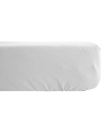 Drap housse uni percale de coton MANOIR Bonnet de 40 cm