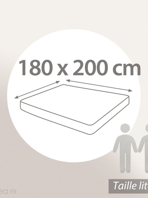 Drap housse uni percale PRIMO Bonnet de 40 cm - Kiabi