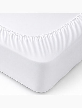 Drap housse uni percale PRIMO Bonnet de 50 cm