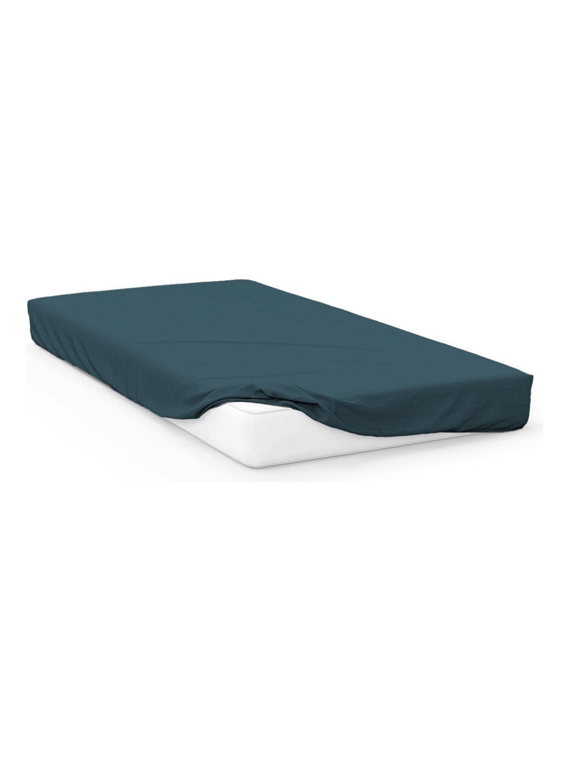 Drap housse uni ZZZ Bleu - Kiabi