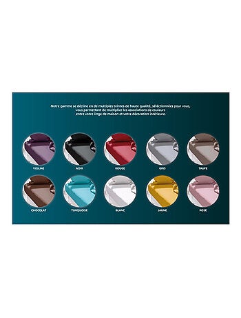 Drap housse uni ZZZ en polycoton