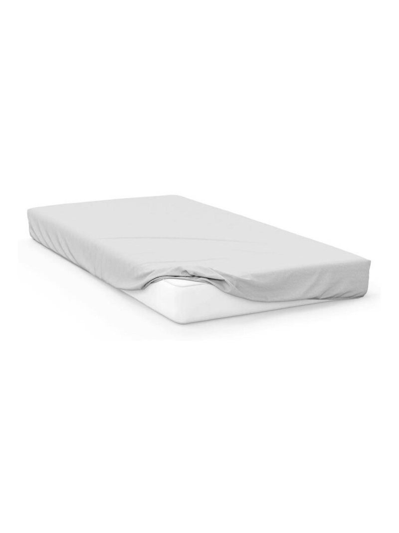 Drap housse uni ZZZ en polycoton Blanc - Kiabi