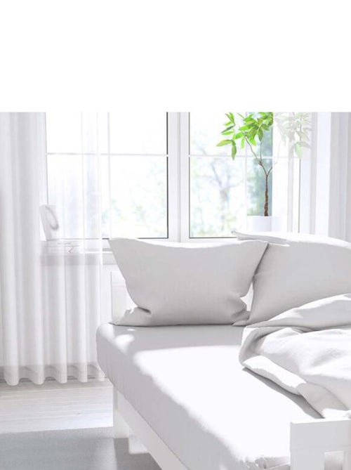 Drap housse uni ZZZ en polycoton - Kiabi