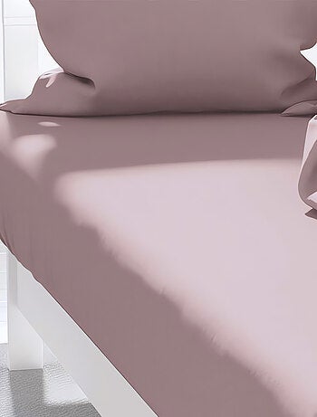 Drap housse uni ZZZ en polycoton