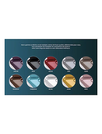 Drap housse uni ZZZ en polycoton