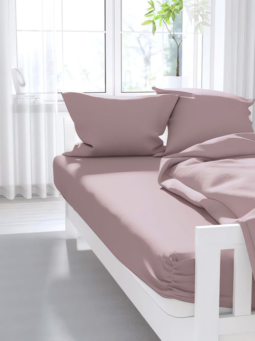 Drap housse uni ZZZ en polycoton - Kiabi