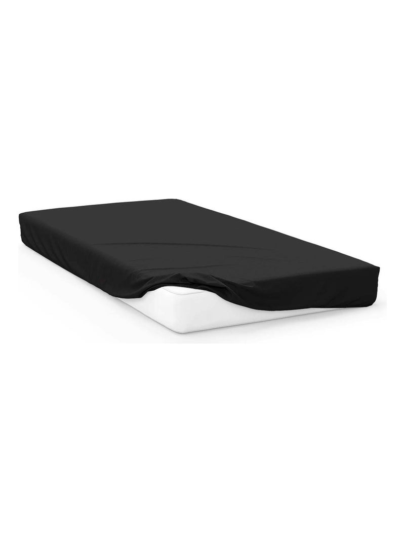 Drap housse uni ZZZ Noir - Kiabi