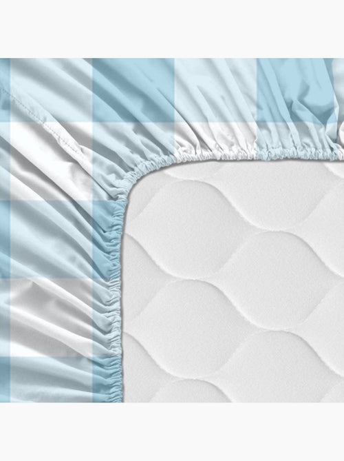 Drap-housse Vichy "Happyfriday" - Kiabi