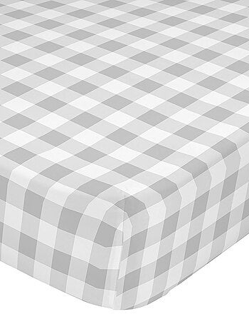 Drap-housse Vichy "Happyfriday