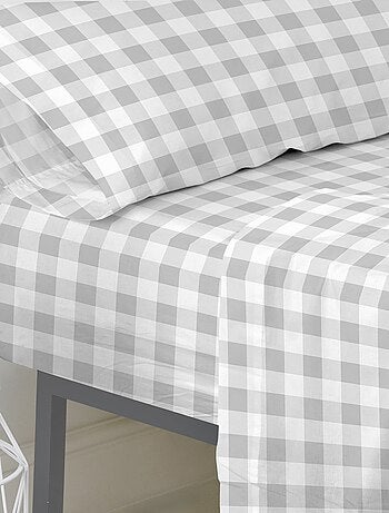 Drap-housse Vichy "Happyfriday