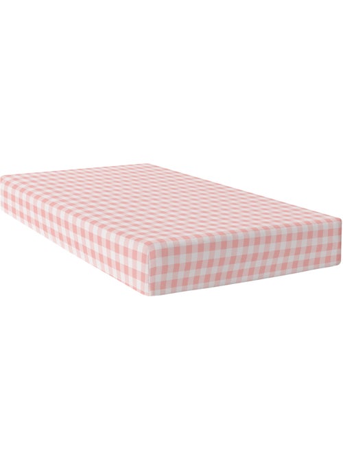 Drap-housse Vichy "Happyfriday" - Kiabi
