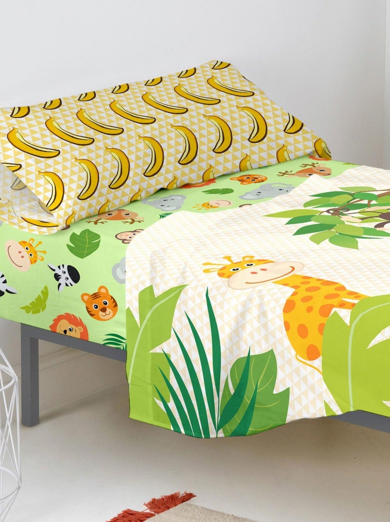 Drap-housse Wild "Happyfriday" Blanc - Kiabi