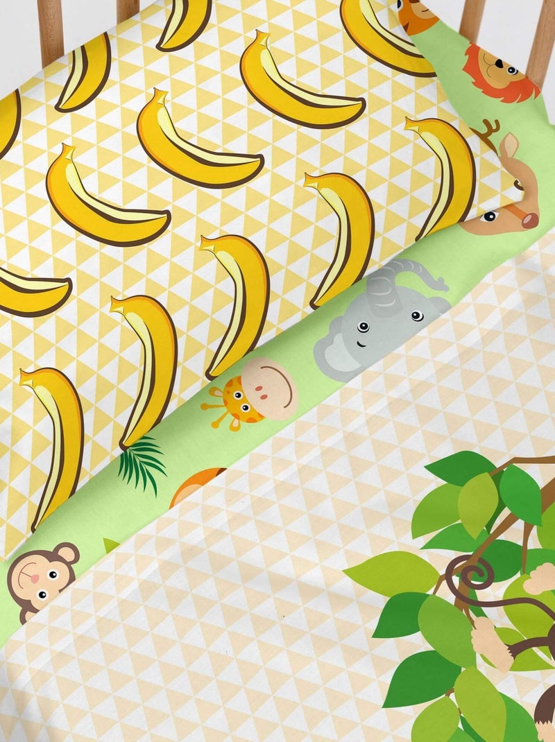Drap-housse Wild Lit Bébé "Happyfriday" Blanc - Kiabi