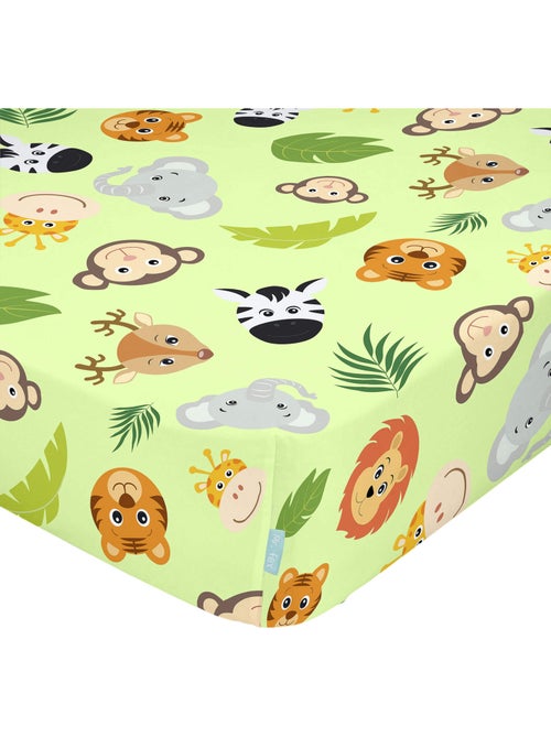 Drap-housse wild lit bébé "happyfriday" - Kiabi