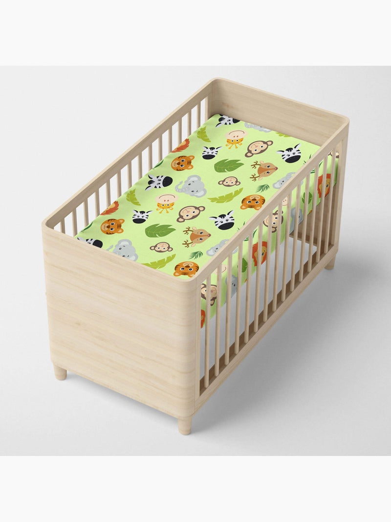 Drap-housse wild lit bébé "happyfriday" Multicolore - Kiabi