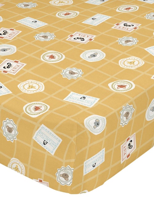 Drap-housse World trip Lit Bébé "Happyfriday" - Kiabi