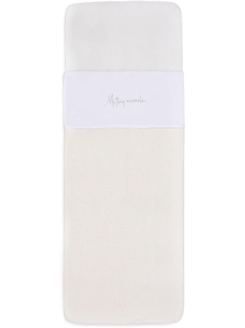 Drap lit enfant My Tiny Miracle en coton Gris - Kiabi
