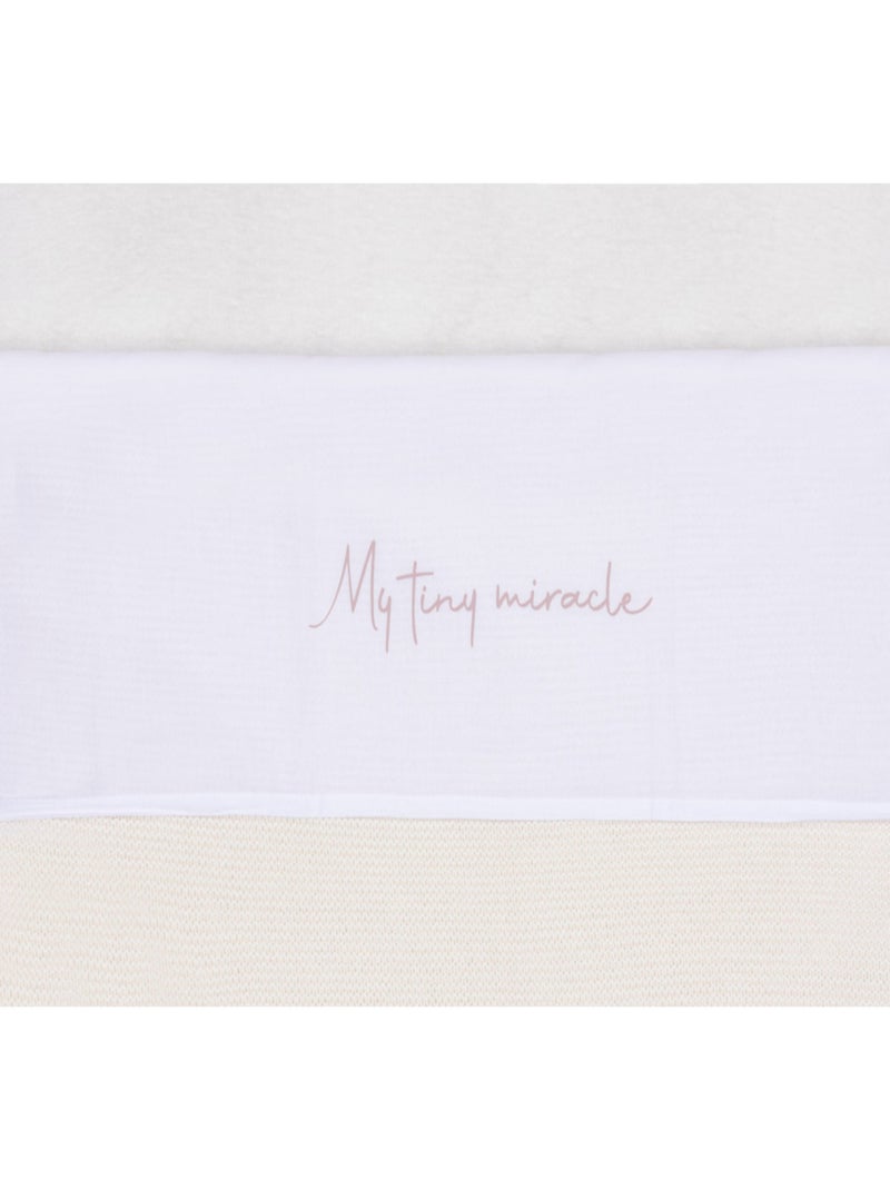 Drap lit enfant My Tiny Miracle en coton Rose - Kiabi
