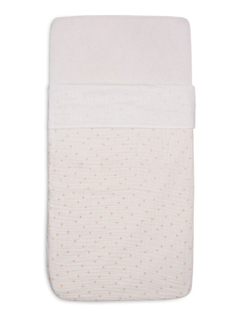 Drap lit enfant Slub en coton Ivoire - Kiabi