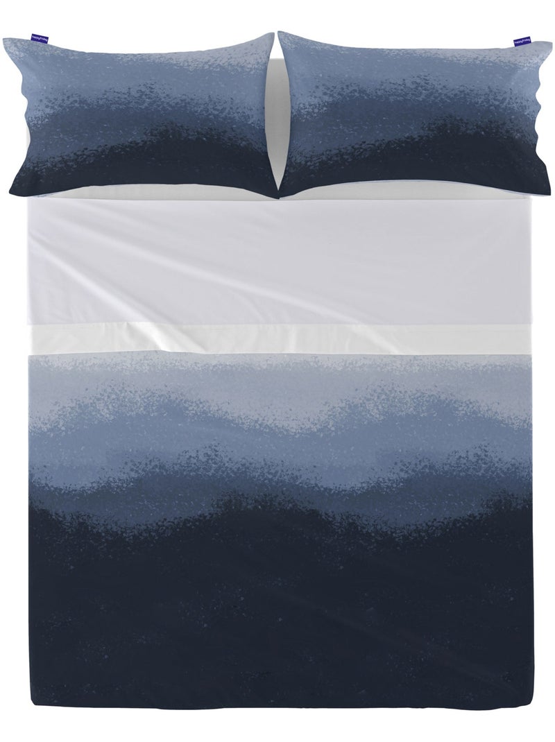 Drap nightfall "happyfriday" Bleu marine - Kiabi