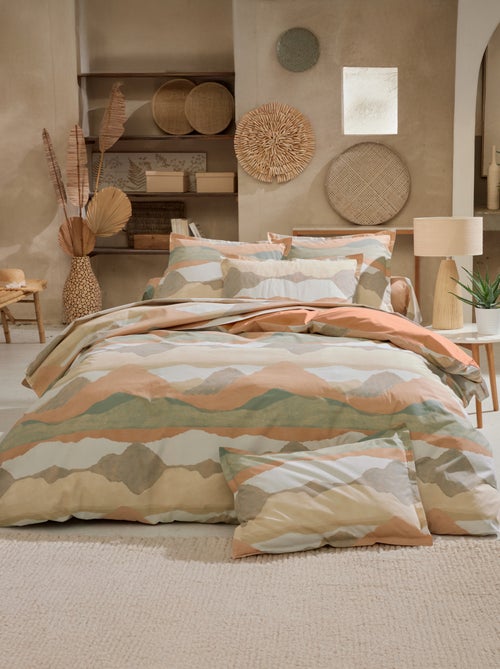 Drap percale de coton paysage abstrait - Kiabi Drap percale de coton paysage abstrait - Kiabi