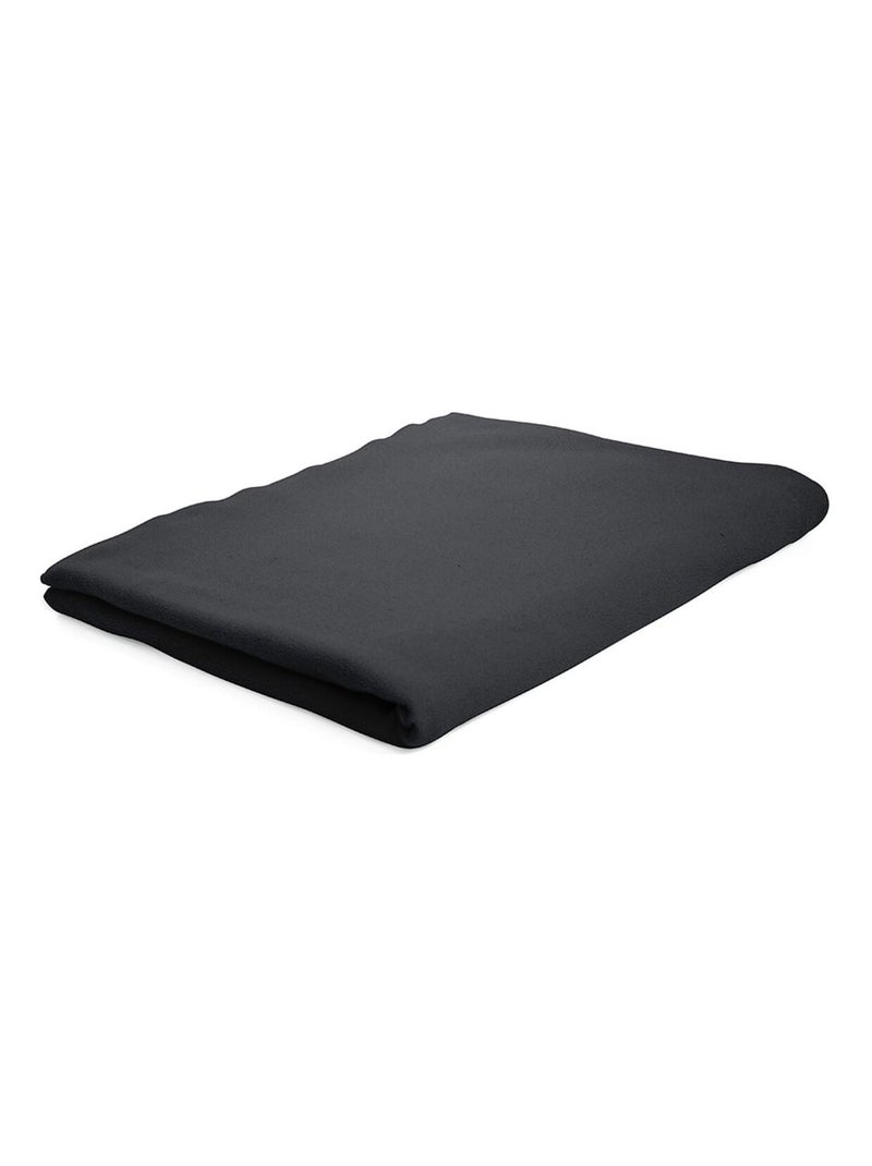 Drap plat - 100% coton 57 fils - 180 x 290 cm Noir - Kiabi
