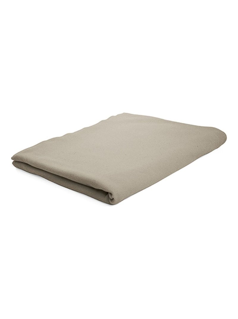 Drap plat - 100% coton 57 fils - 180 x 290 cm Taupe - Kiabi