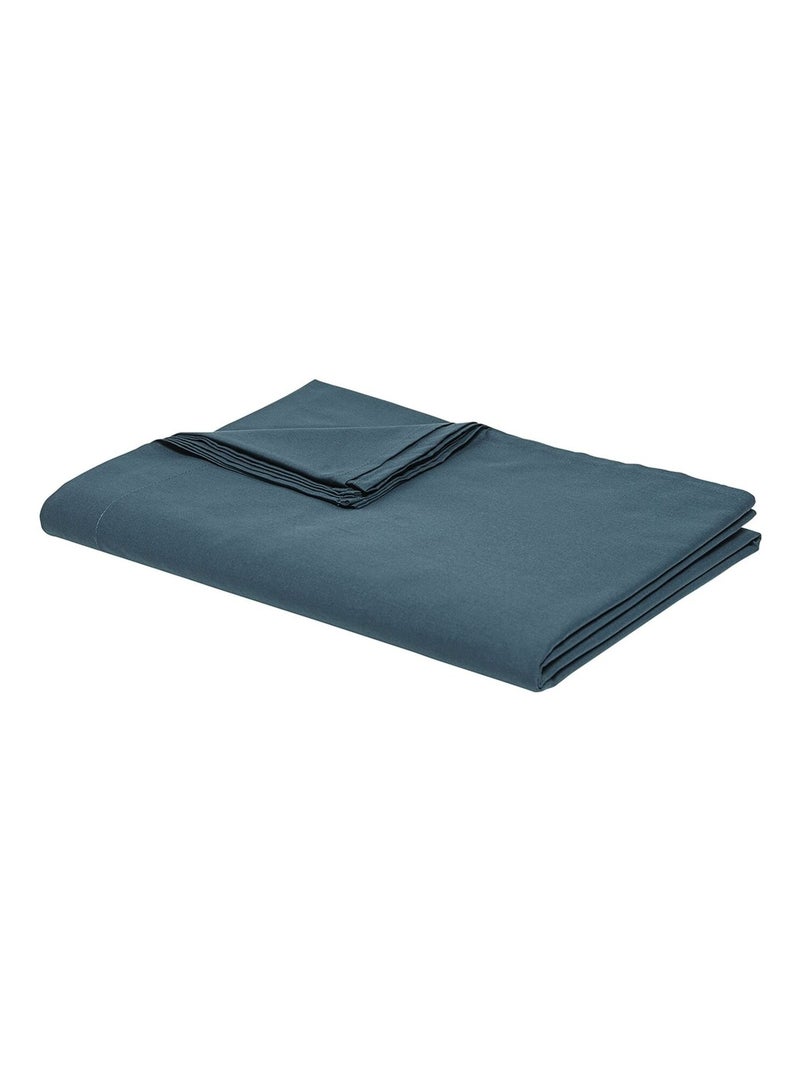Drap plat - 100% coton BIO Bleu - Kiabi